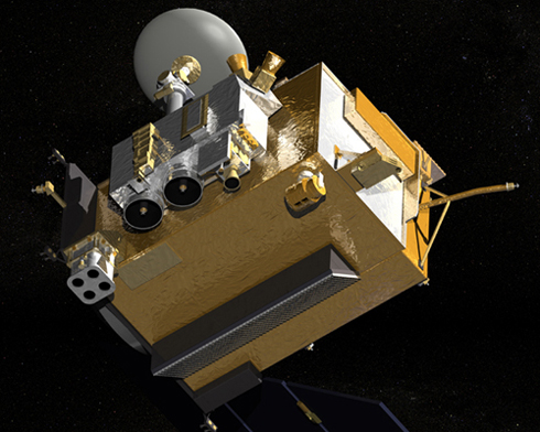 CRaTER with instruments labeled